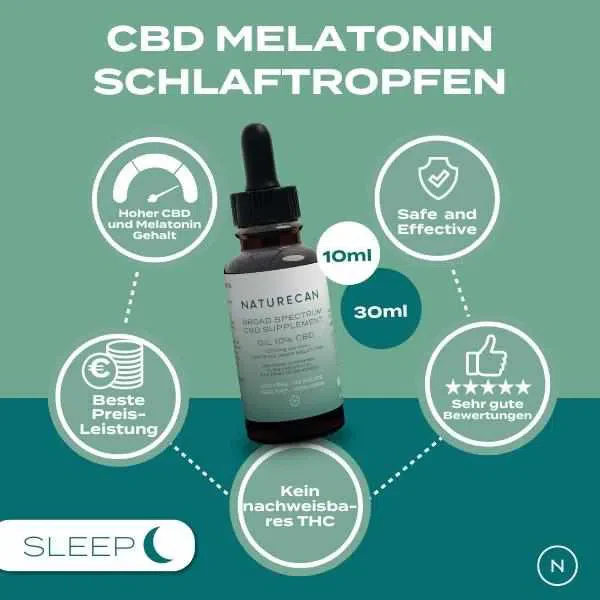 CBD Melatonin Schlaftropfen - Image 3